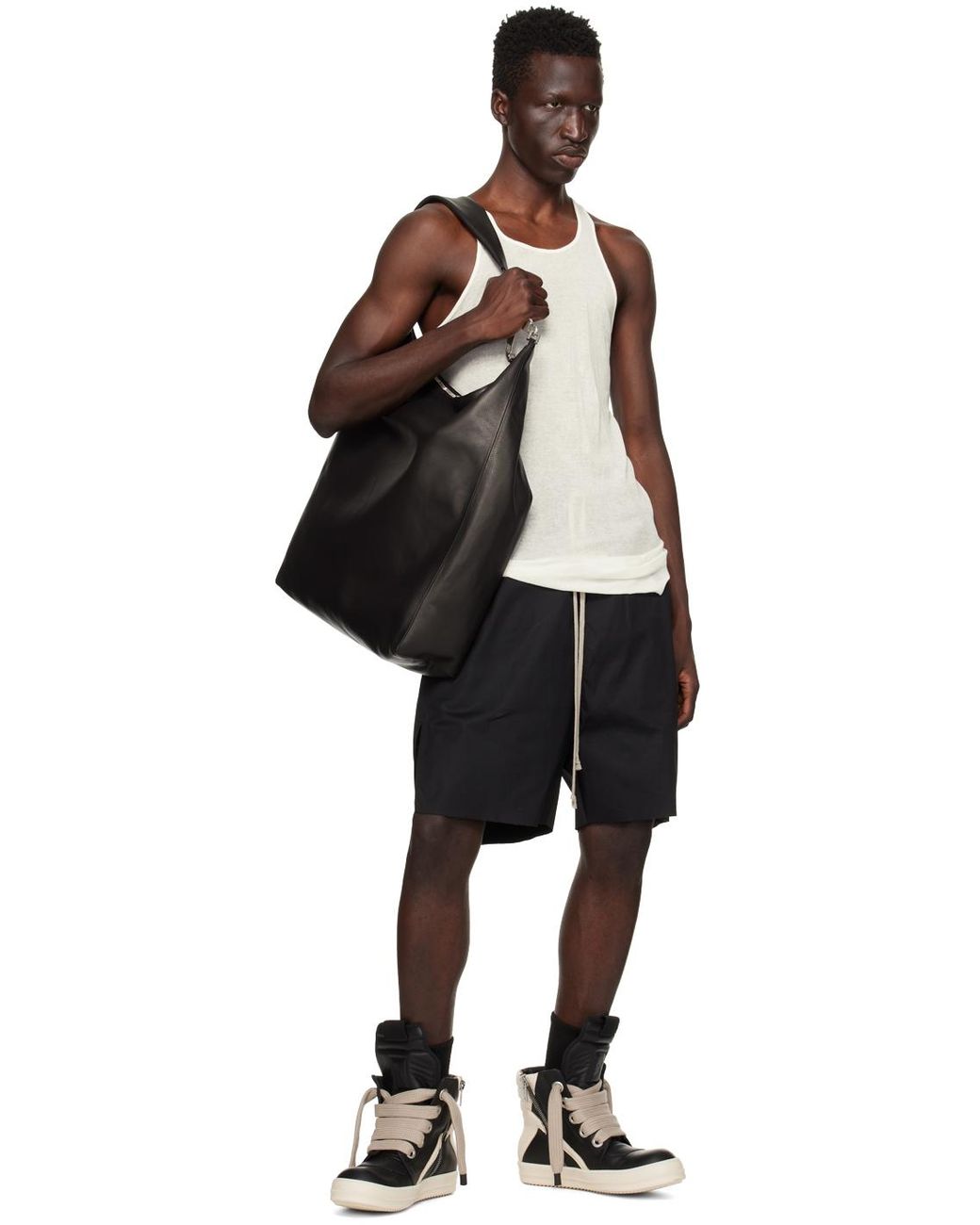 【関税込み】Rick Owens ブラック Porterville Cerberus バッグ Black Porterville Cerberus Bag by Rick Owens on Sale