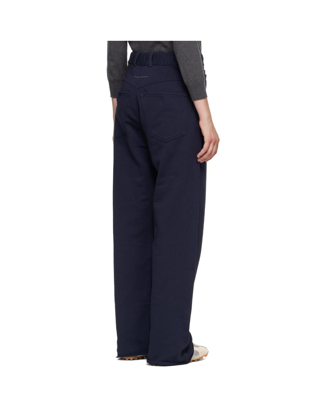 MM6 by Maison Margiela Blue Cotton Lounge Pants