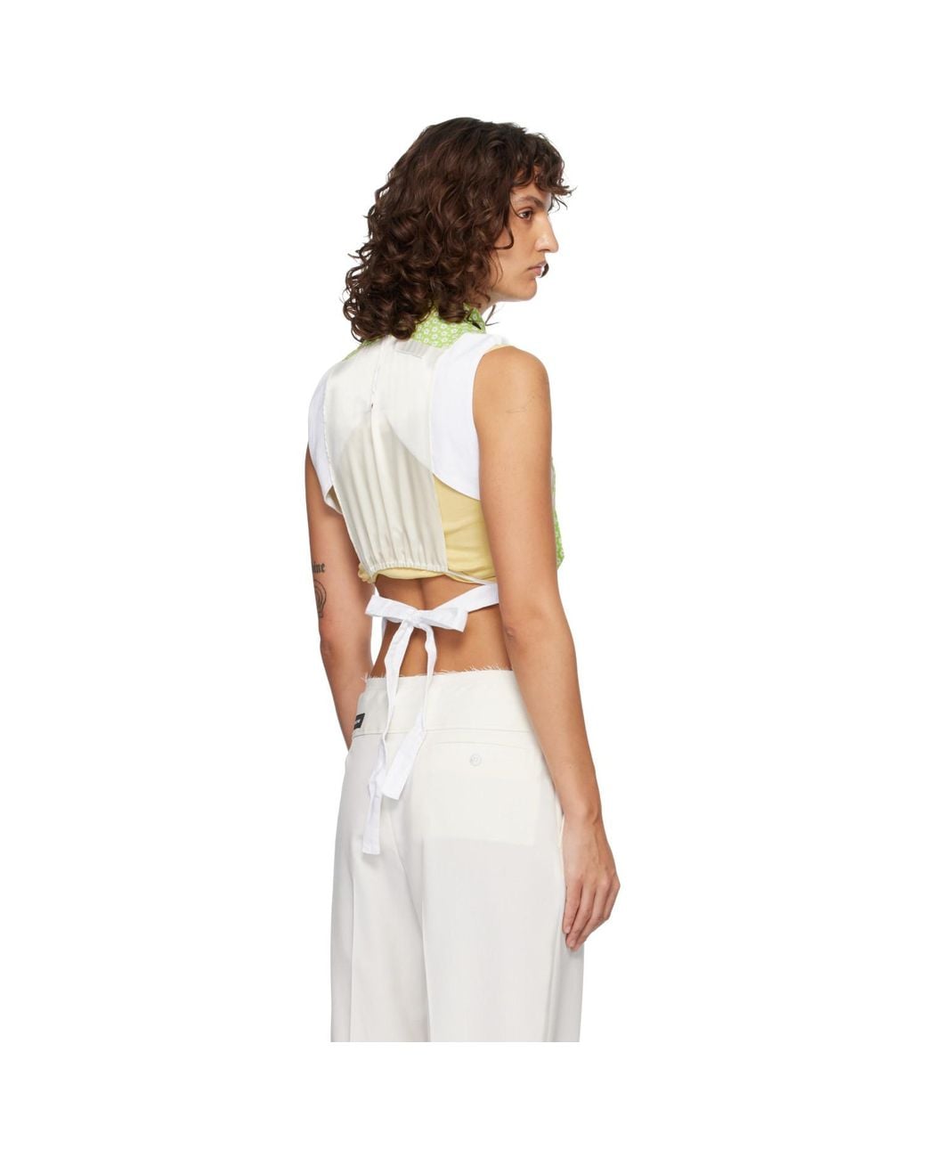 MM6 by Maison Margiela Green Stole Top