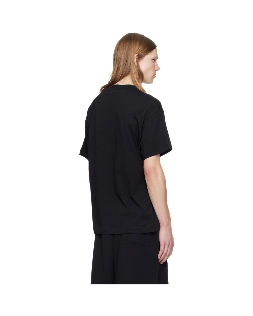 Palm Angels Black Distorted Regular T-Shirt for men