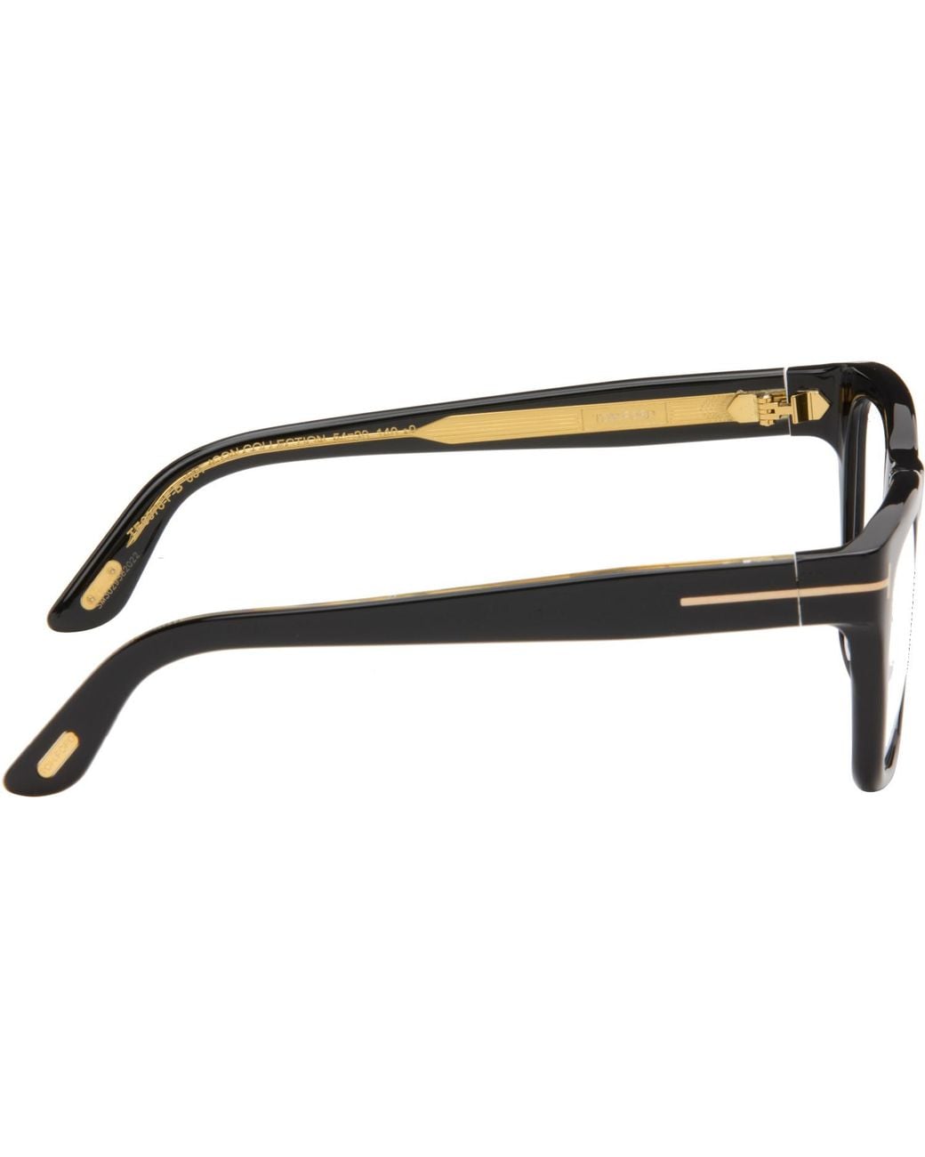 Tom Ford Black Icon Light Block Square Glasses for men