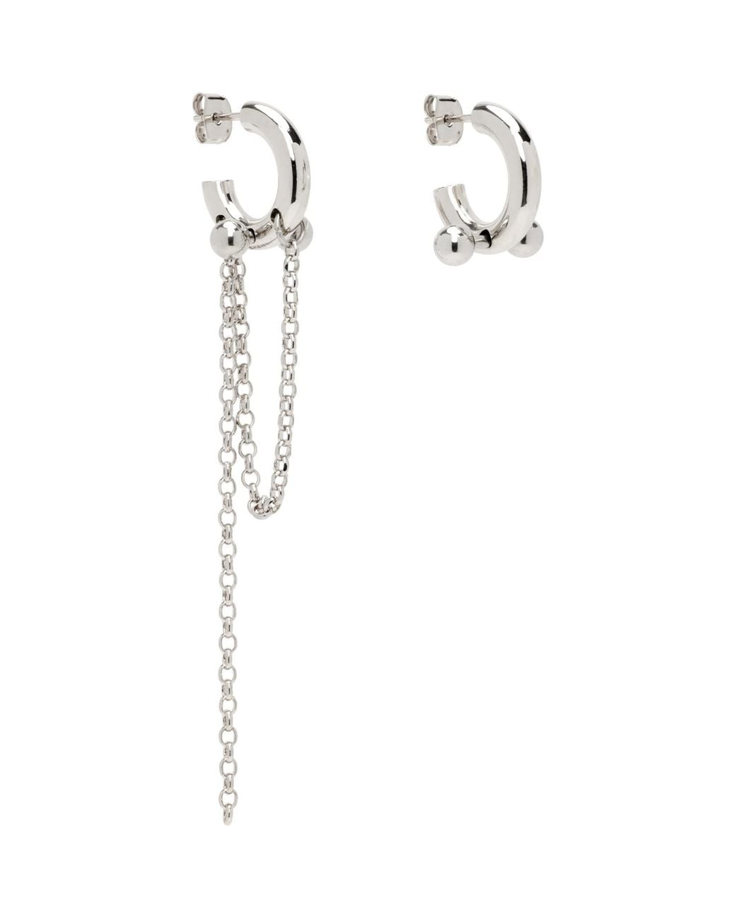Justine Clenquet White Claude Earrings