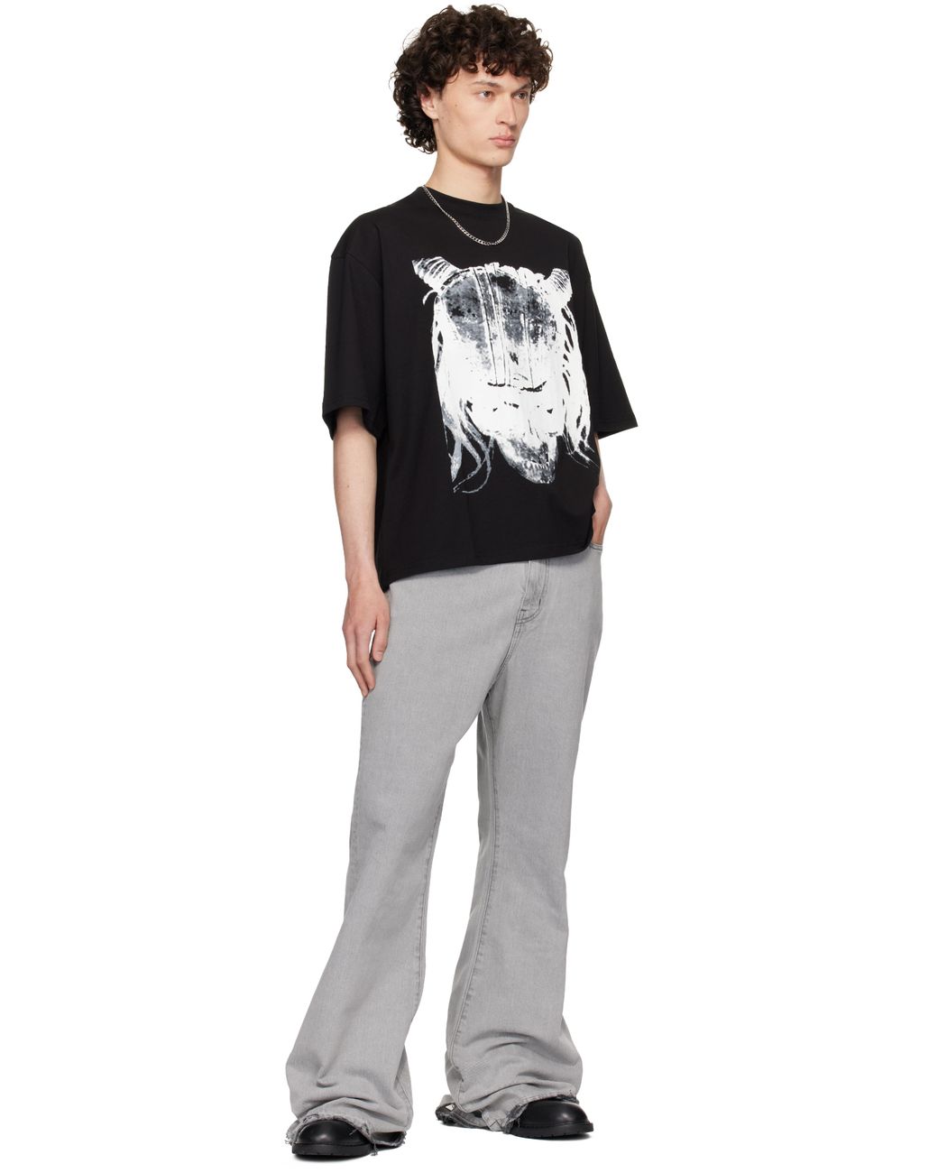 1017 ALYX 9SM Skull Oversized T-Shirt in Black for Men