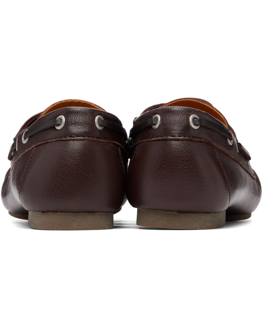 A.P.C. Brown Camille Boat Shoes for men