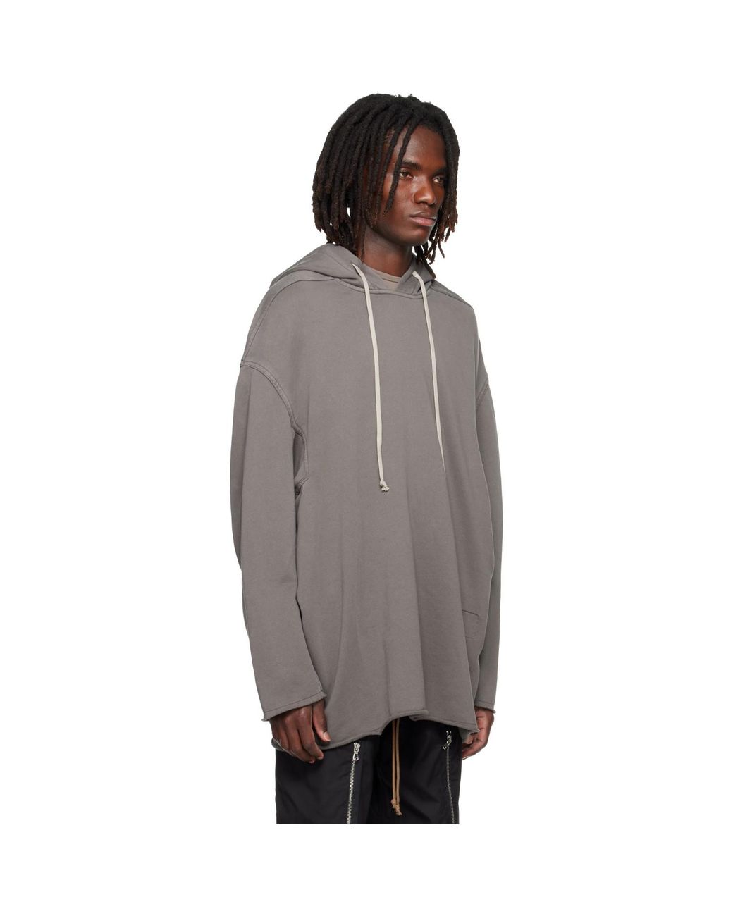 Rick Owens Gray Tower Peter Hoodie for men