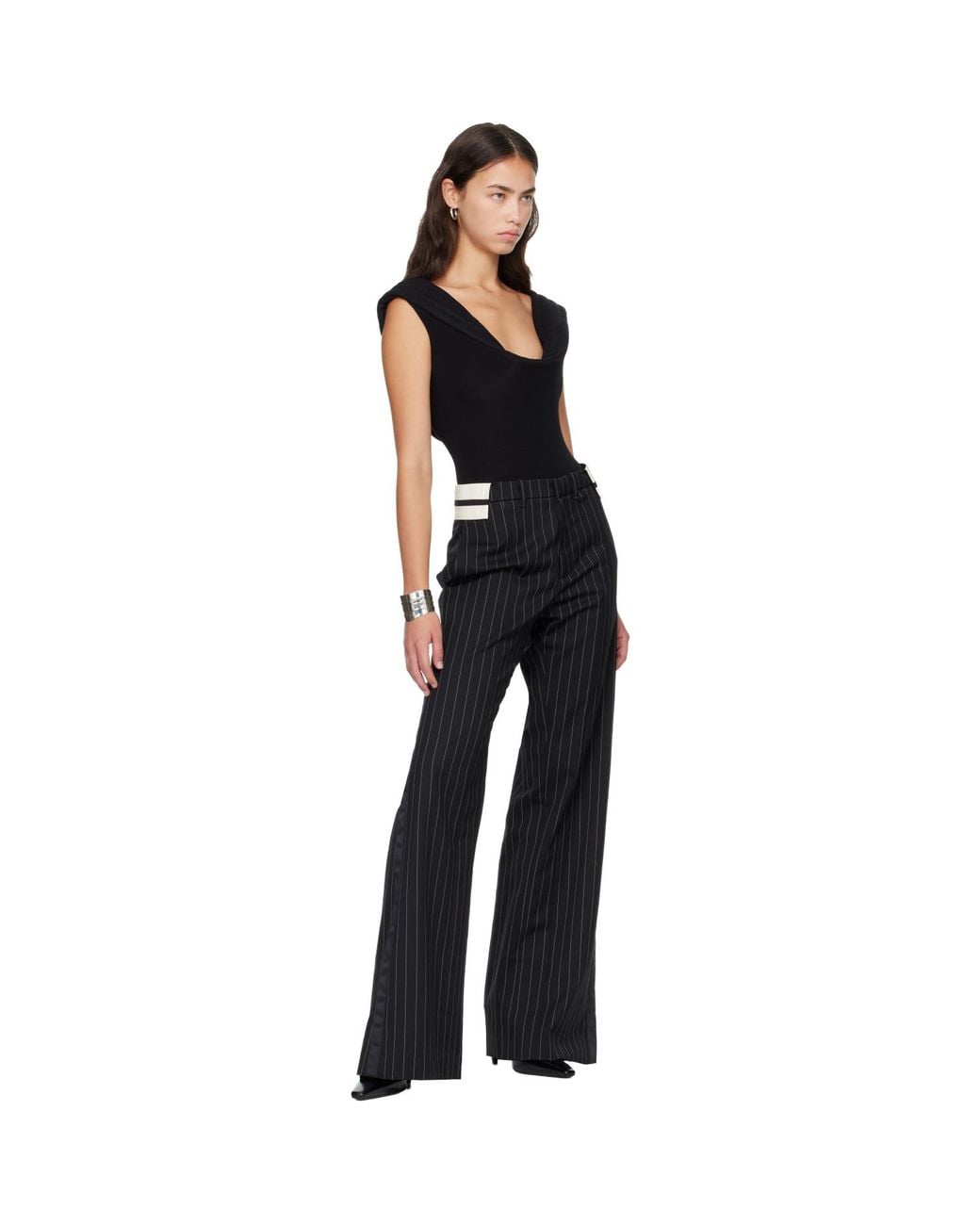 Jean Paul Gaultier Black 'The Sculpted' Bodysuit