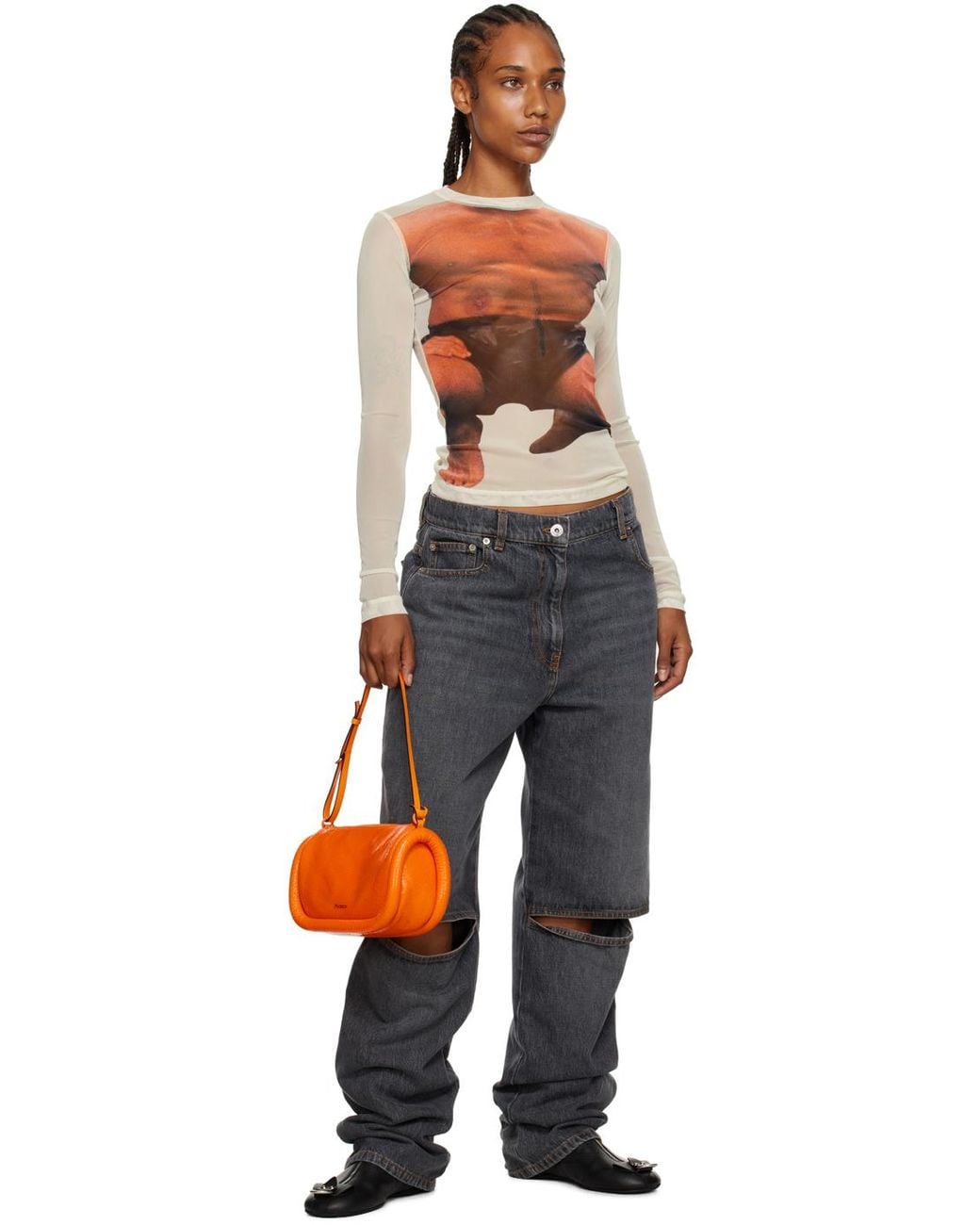 J.W. Anderson Black Padlock Ankle Boots