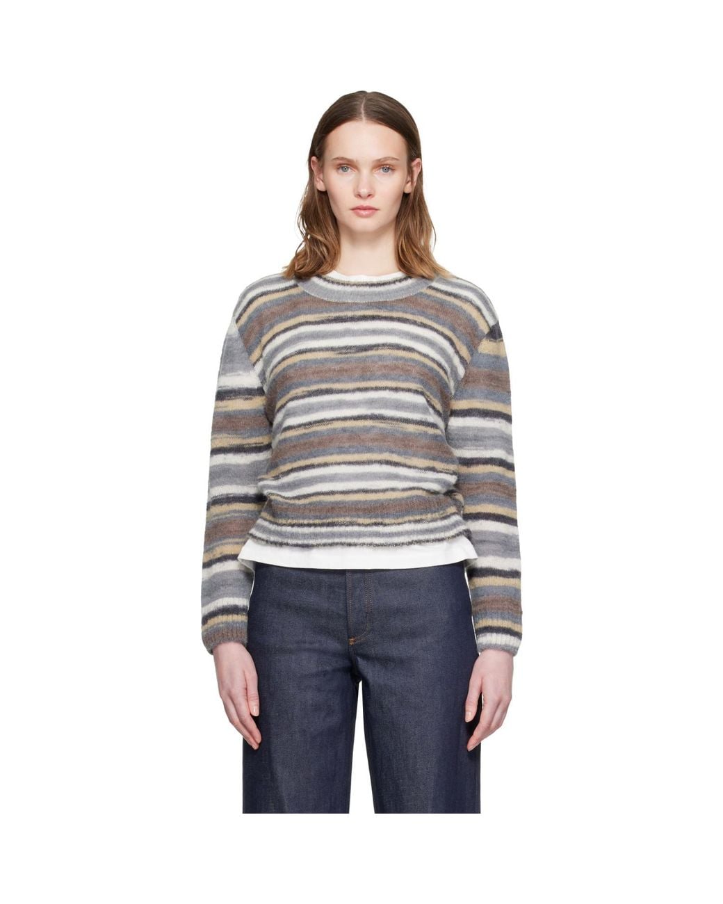 A.P.C. Gray Gabby Sweater