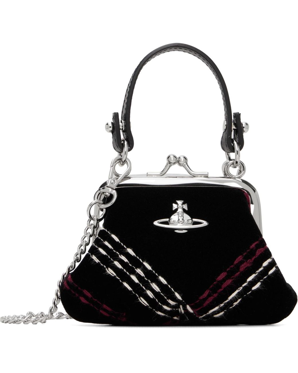 Vivienne Westwood Black Mini 'Granny Frame' Bag