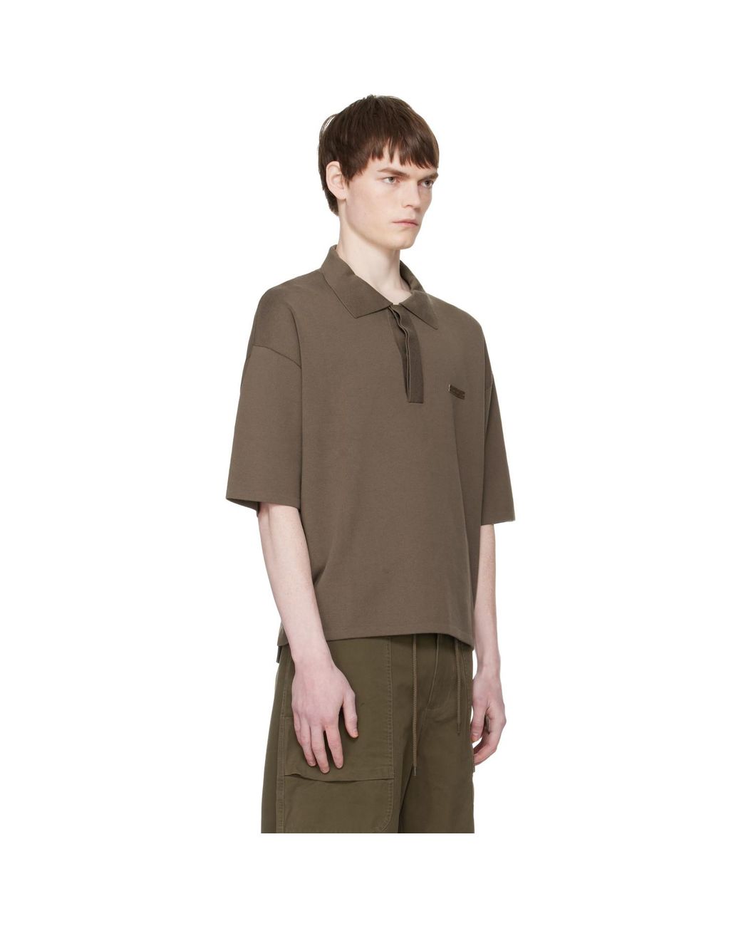 Entire studios Brown Ss Club Polo for men