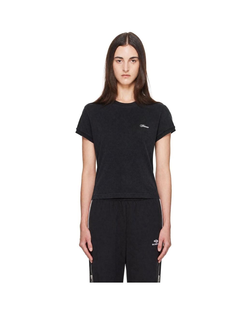Vetements Black 'Femme' Fitted T-Shirt