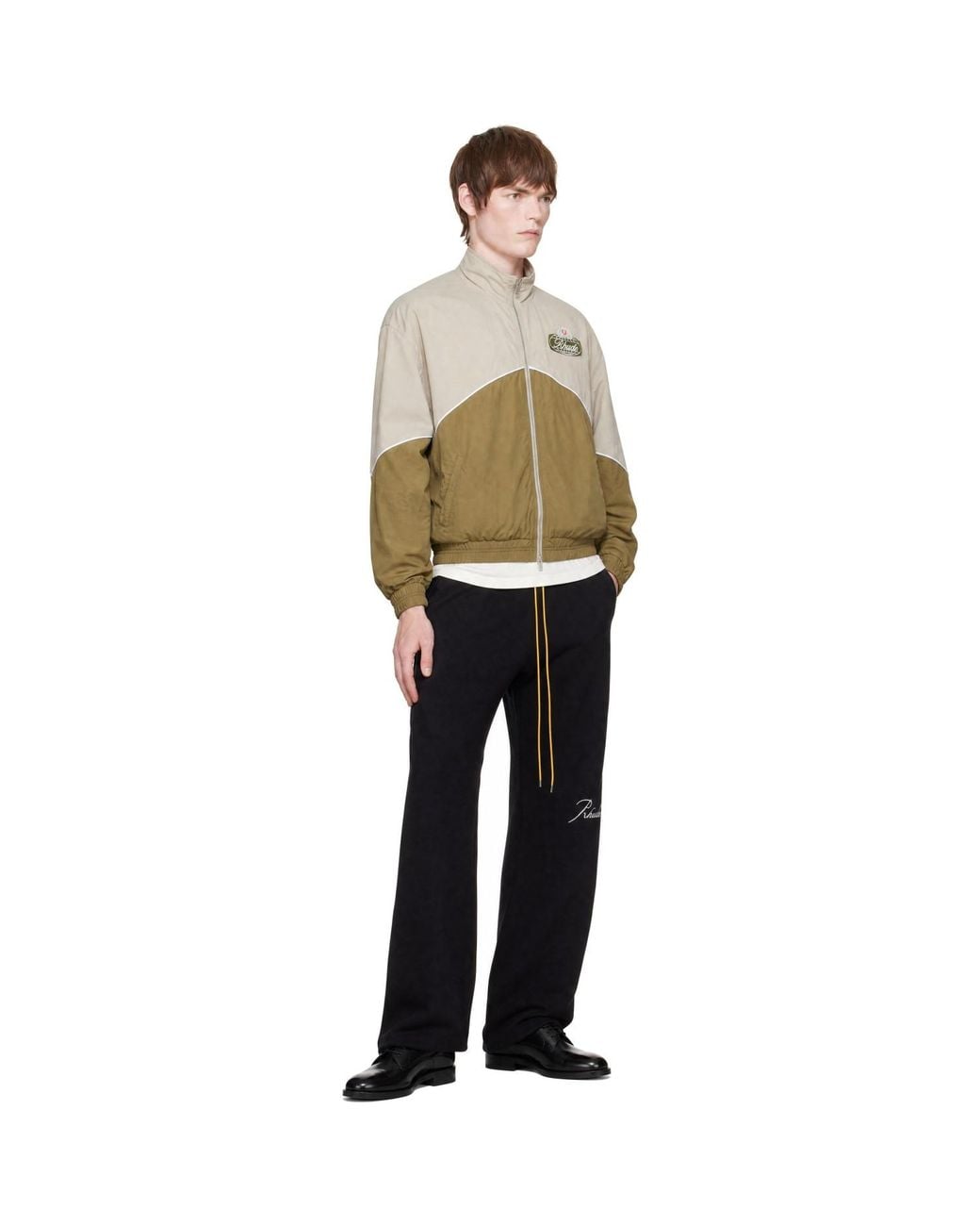 Rhude Natural Khaki Desert Racing Track Jacket for men