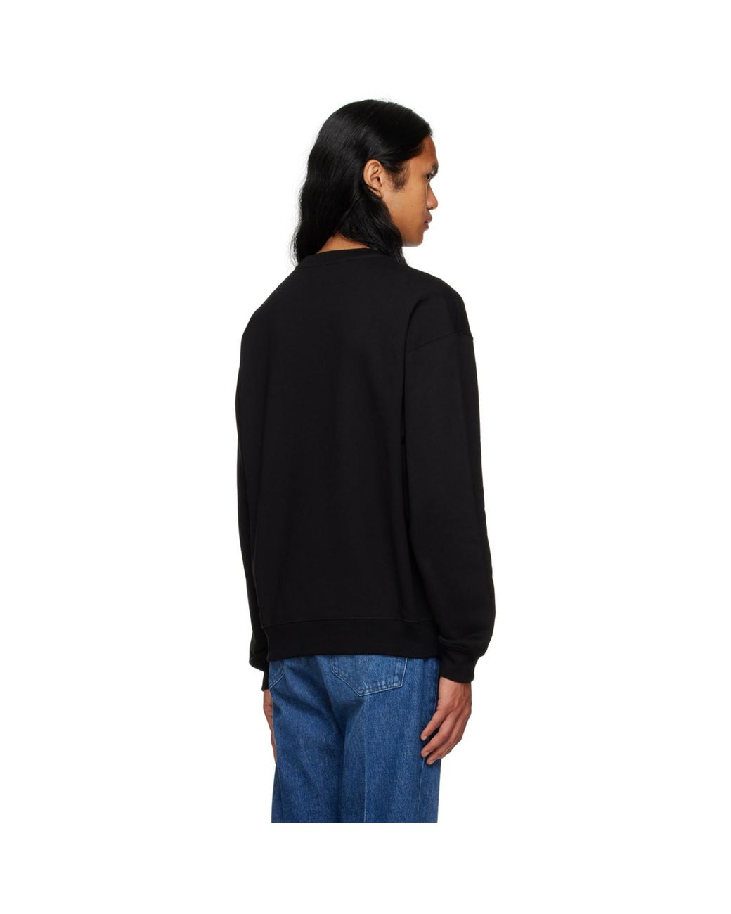 Versace Black Printed Sweatshirt for men