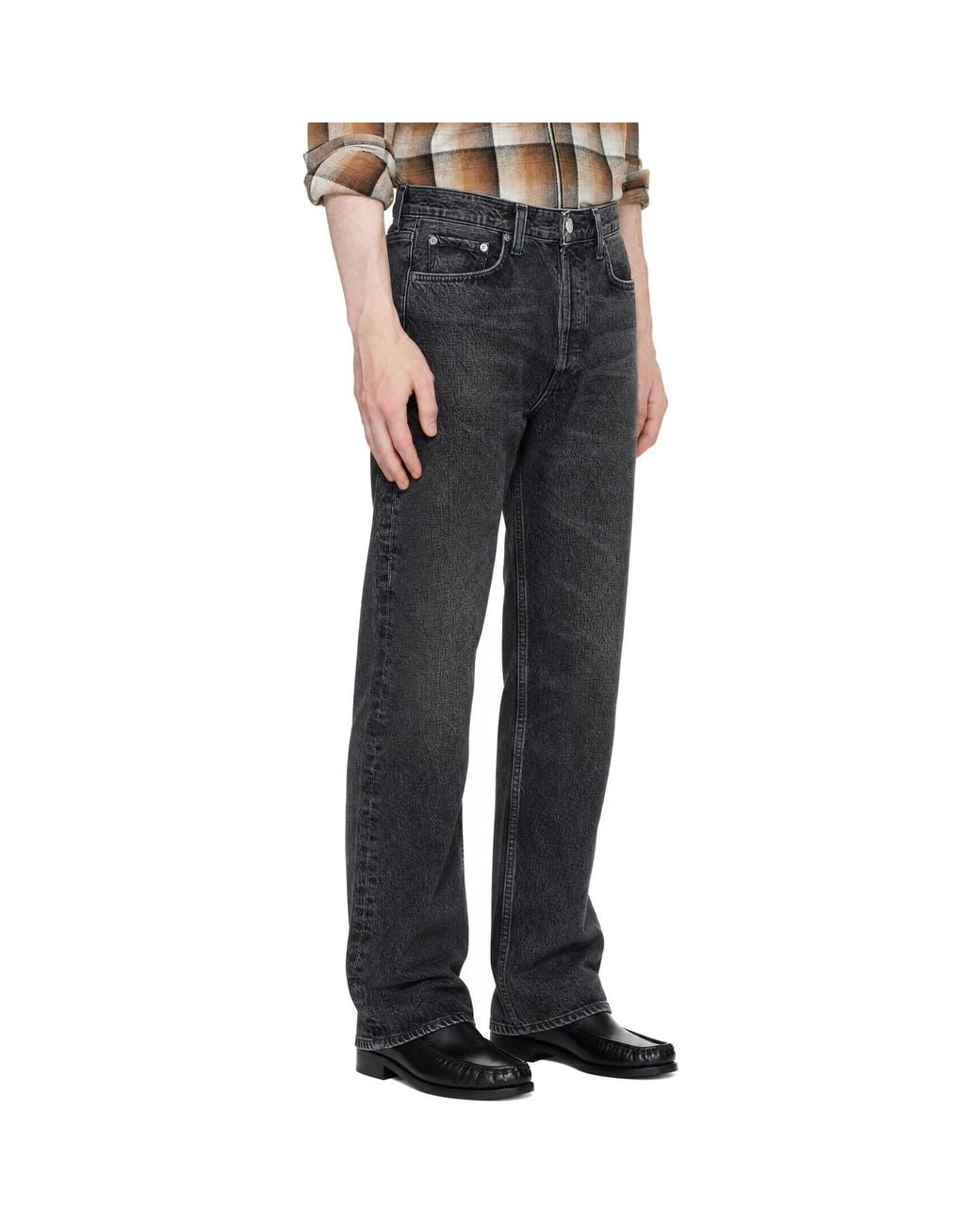 Agolde Black Afton Jeans for men