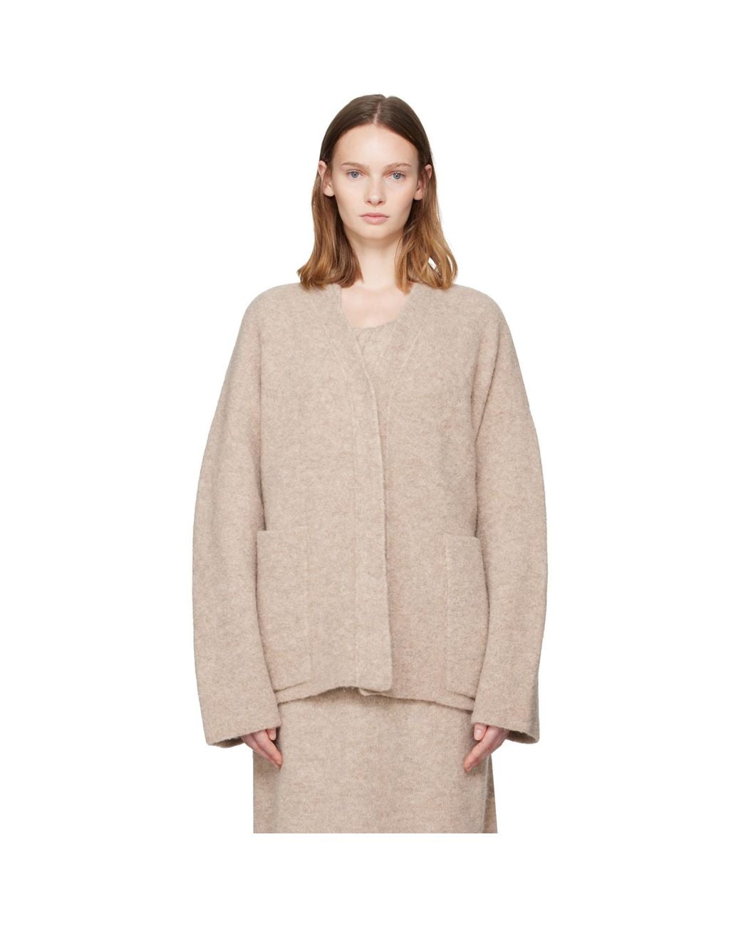Lauren Manoogian Natural Double Face Cardigan