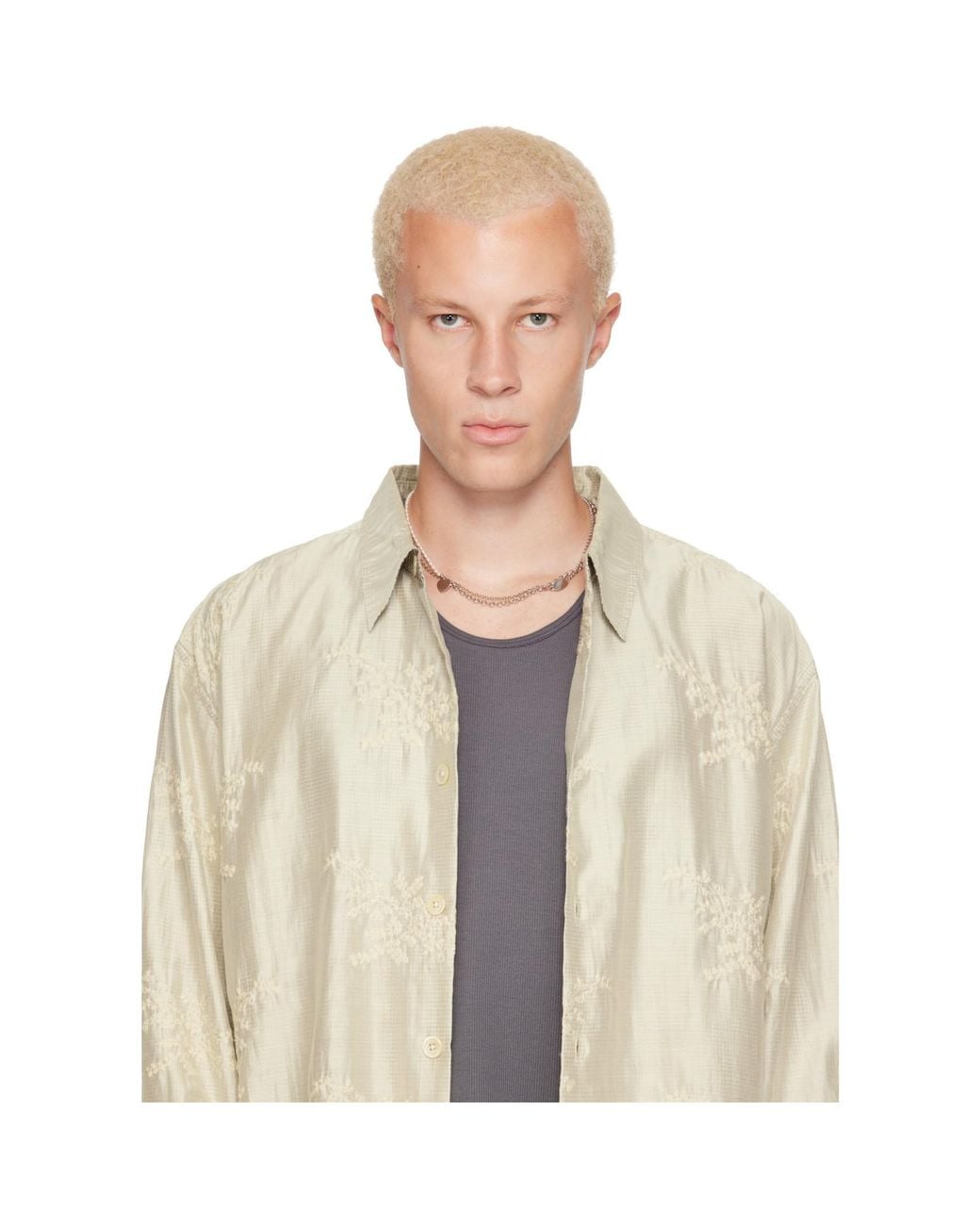 Justine Clenquet Metallic Finn Necklace for men