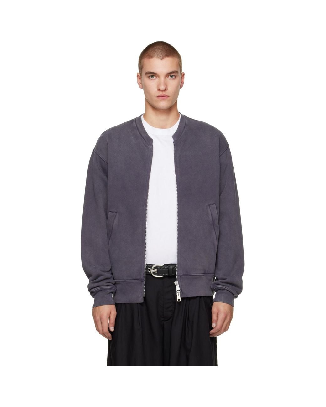 Our Legacy Blue Rift Zip Jacket for men