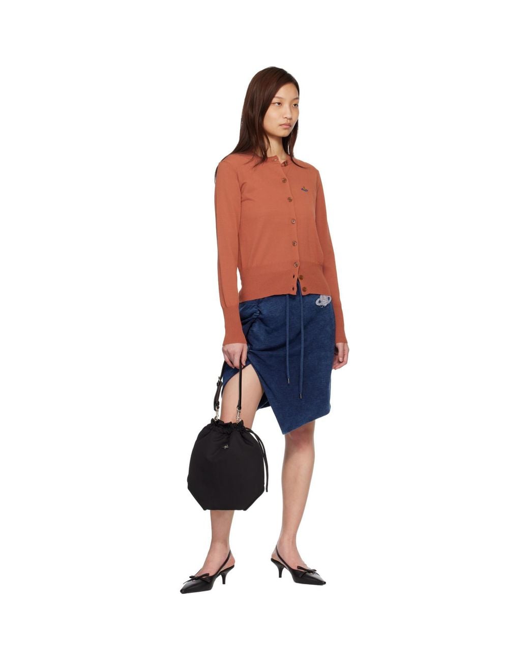 Vivienne Westwood Black Drawstring Bag