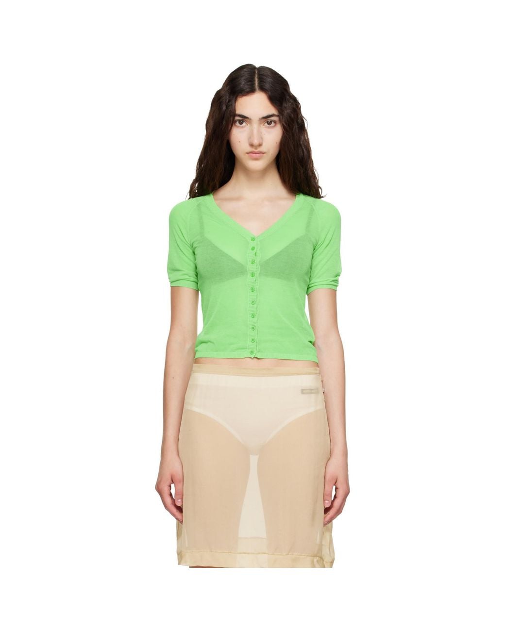 Paloma Wool Green Nice Cardigan