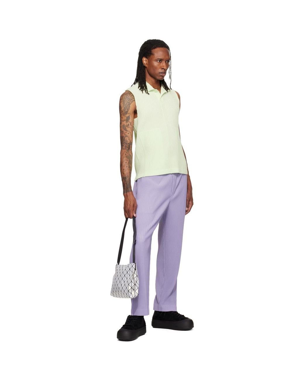 Issey Miyake Row Metallic Bag for men
