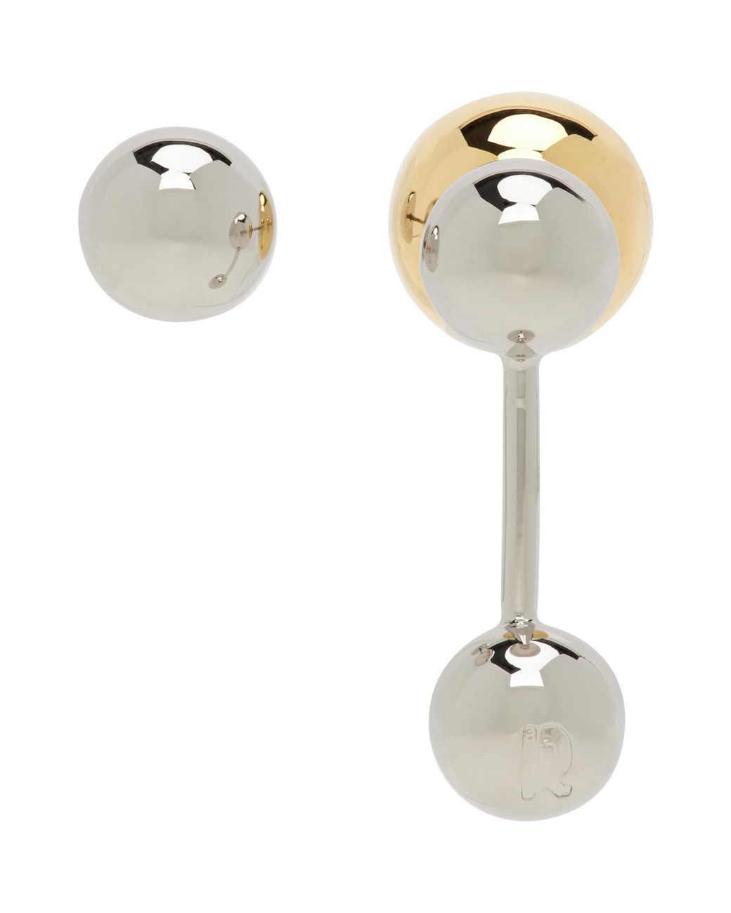 Clous D'Oreilles Rabanne en coloris Metallic