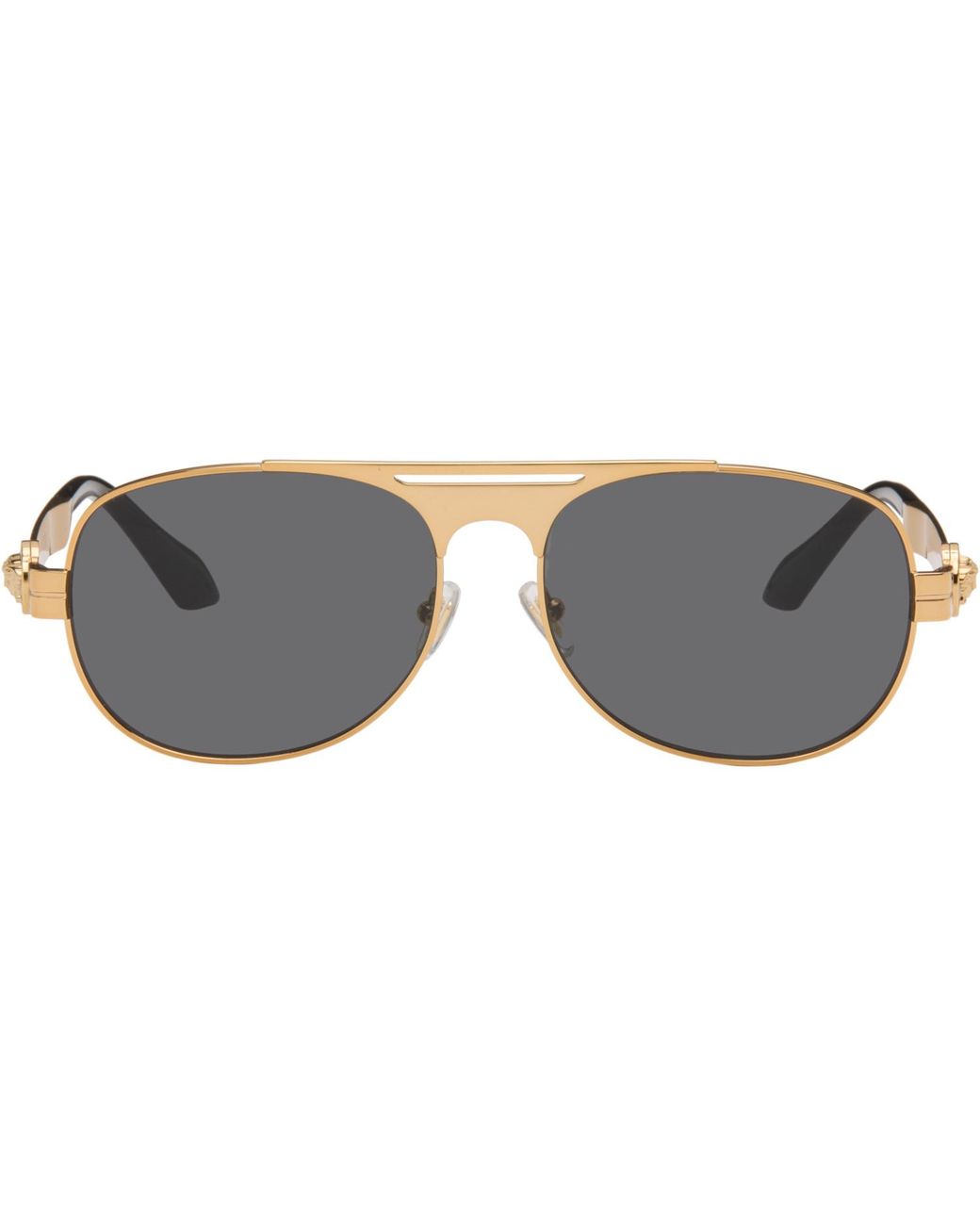 Versace Gray Clarck Pilot Sunglasses for men