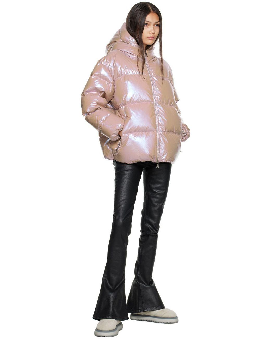 Moncler Frasne Short Down Jacket in Pink | Lyst