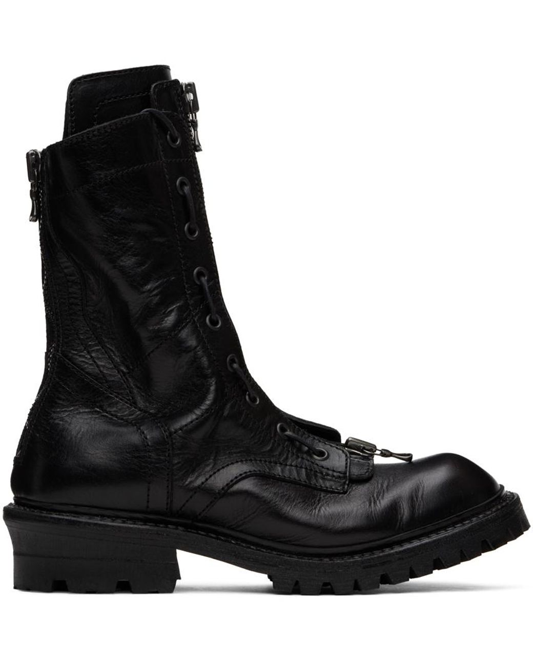 Julius Two-Way Zip Boots in Black for Men | Lyst Julius Two-Way Zip Boots in Black for Men | Lyst