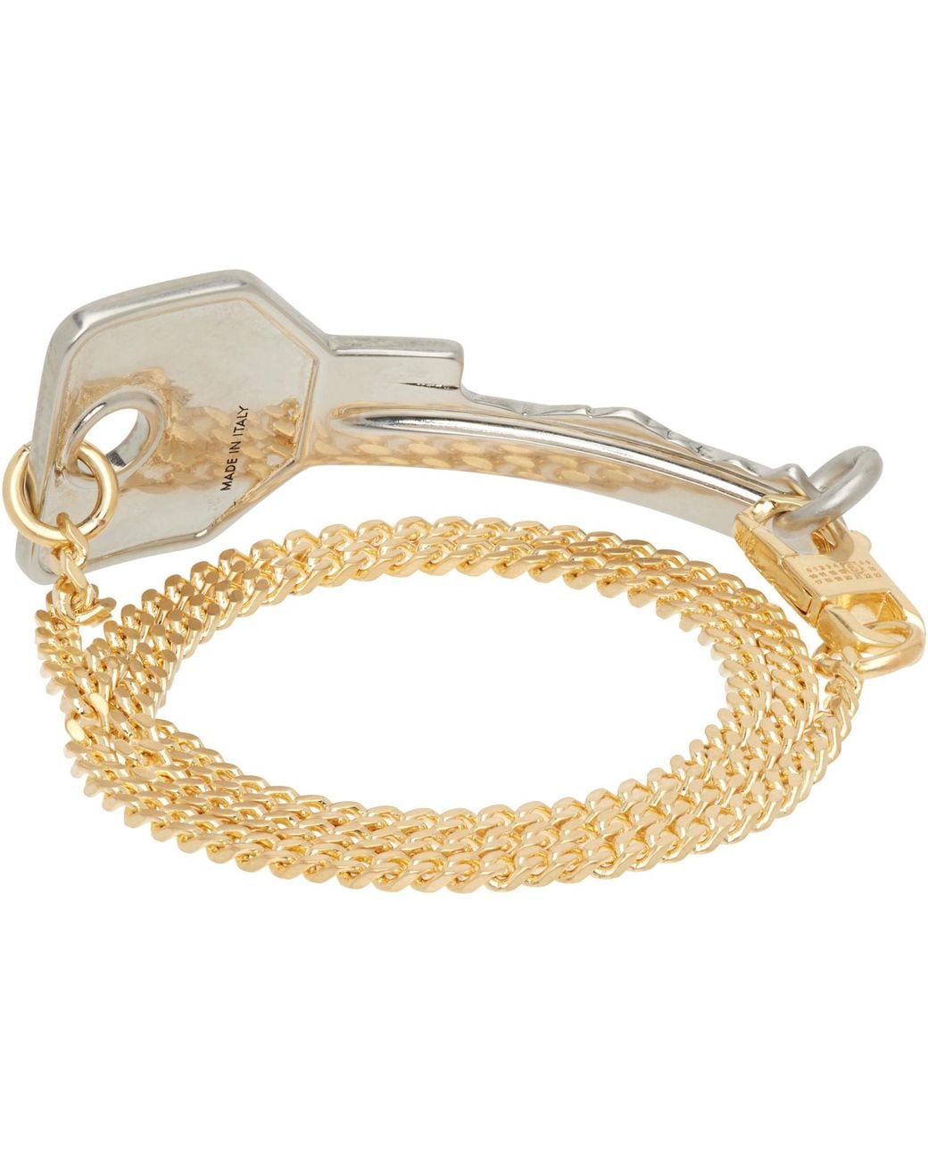 MM6 by Maison Margiela Metallic Key Bracelet for men