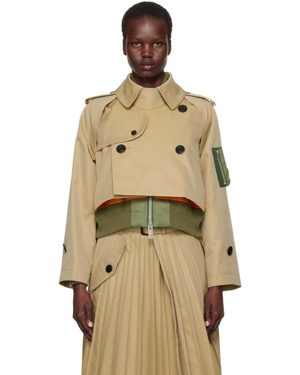★sacai★関税込♪NEW♪Cotton Gabardine x Nylon Twill Blouson Cotton Gabardine x Nylon Twill Blouson – La Garçonne
