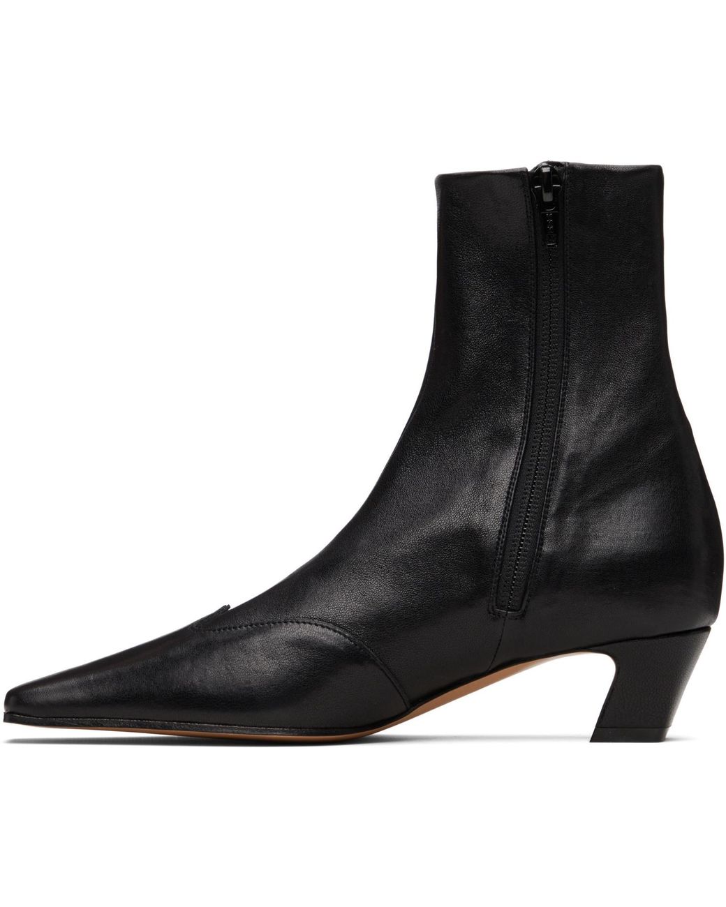 Khaite Black Nevada Stretch Low Boots
