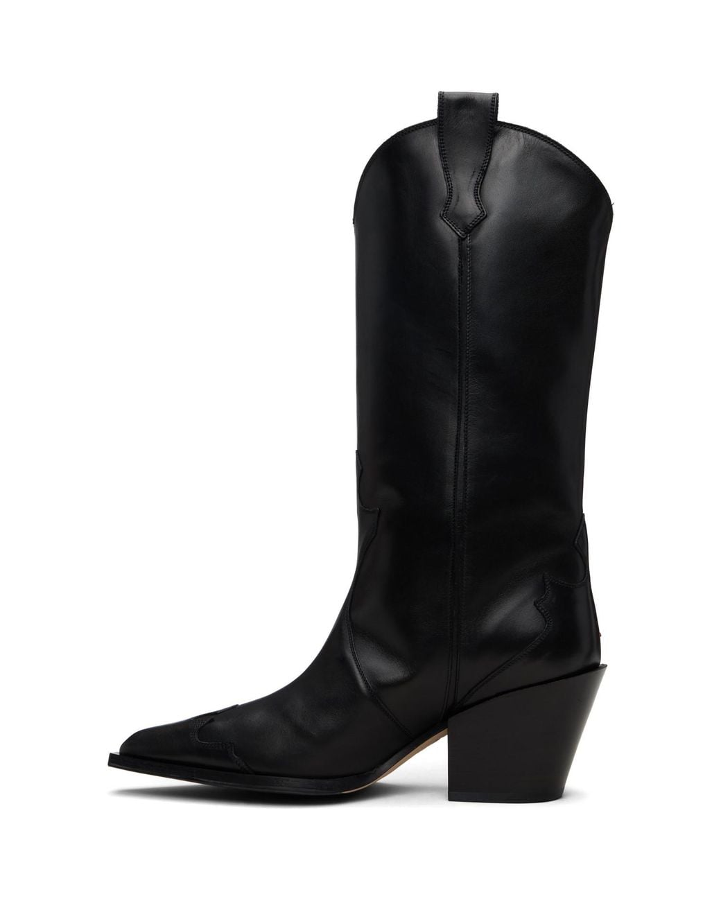Aeyde Black Ariel Cowboy Boots