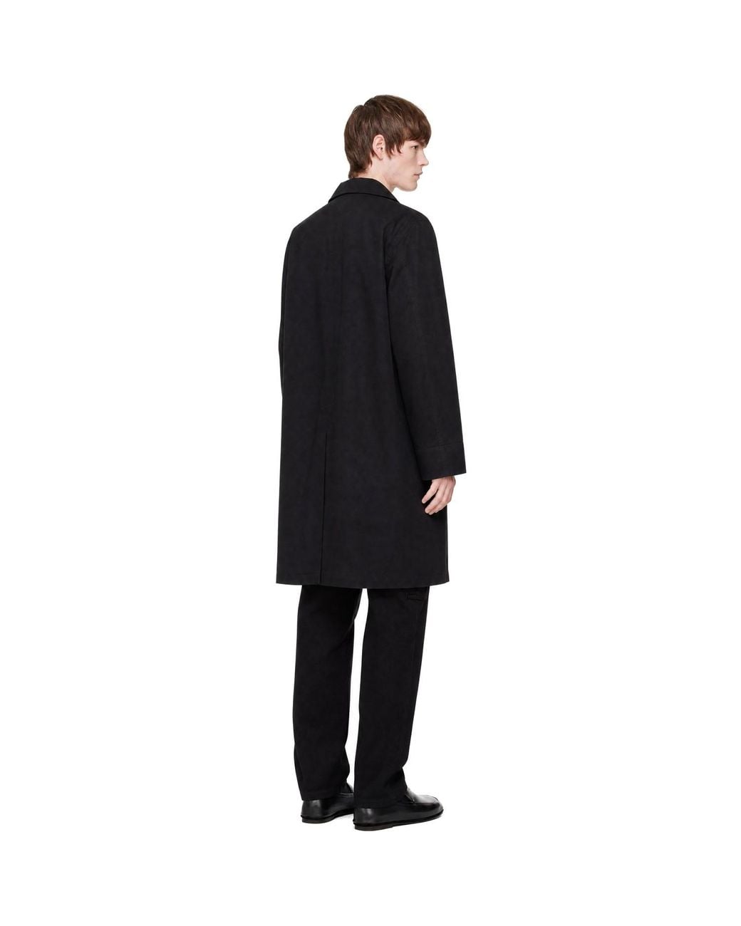 Lemaire Black Twill Rain Jacket for men
