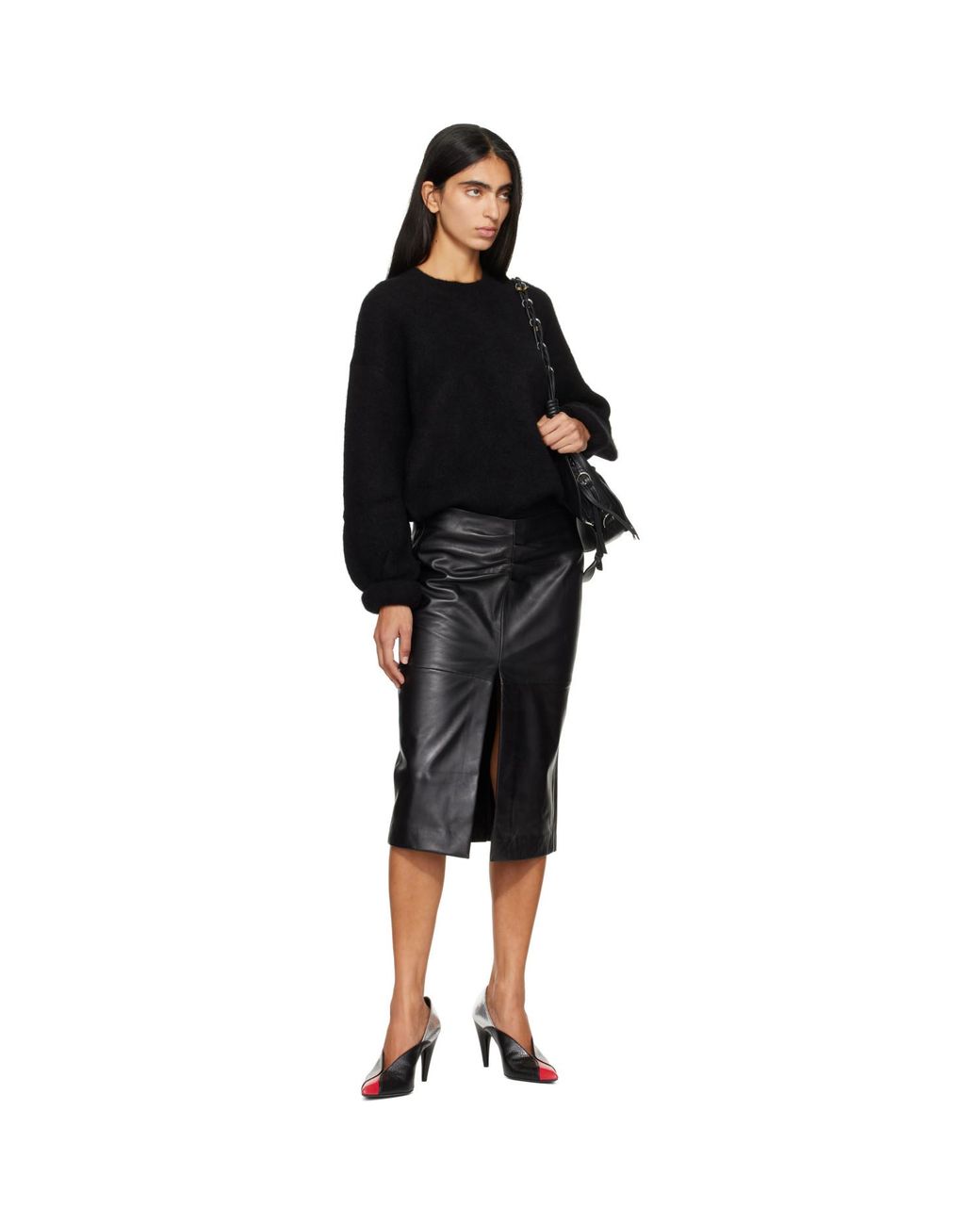 Isabel Marant Black Stacy Crewneck Sweater
