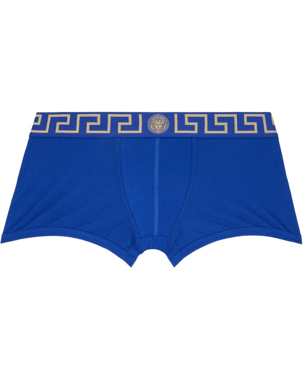 Versace Blue Cotton-Jersey Boxer Briefs for men
