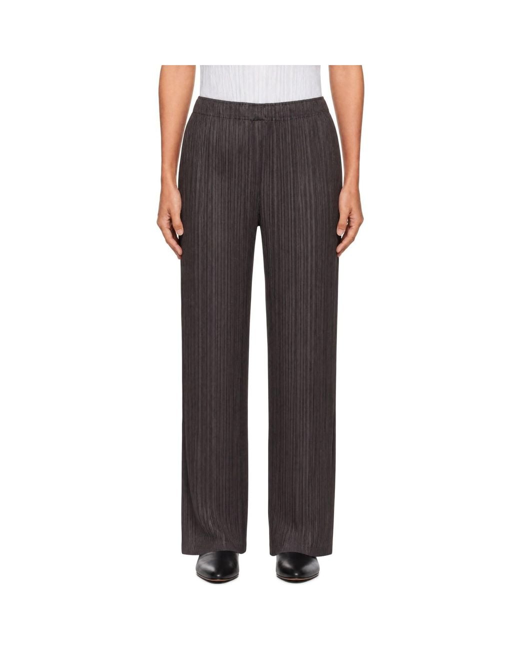 Pleats Please Issey Miyake Gray Thicker Bottoms 2 Trousers