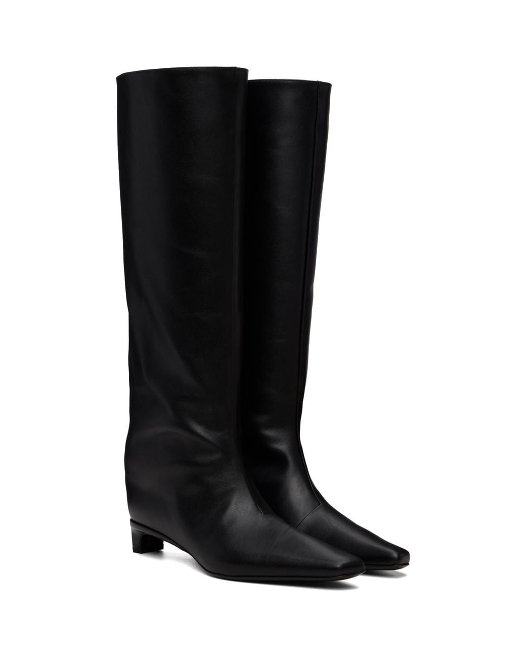 Loulou de Saison Black Haven Lds Kitten Heel Tall Boots