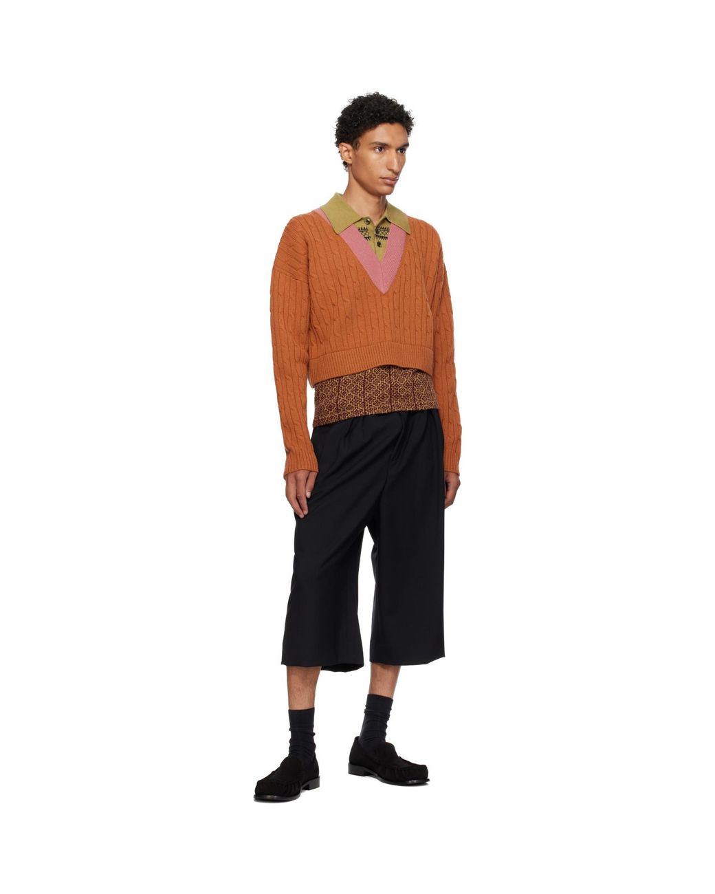 Dries Van Noten Black Suede Loafers for men