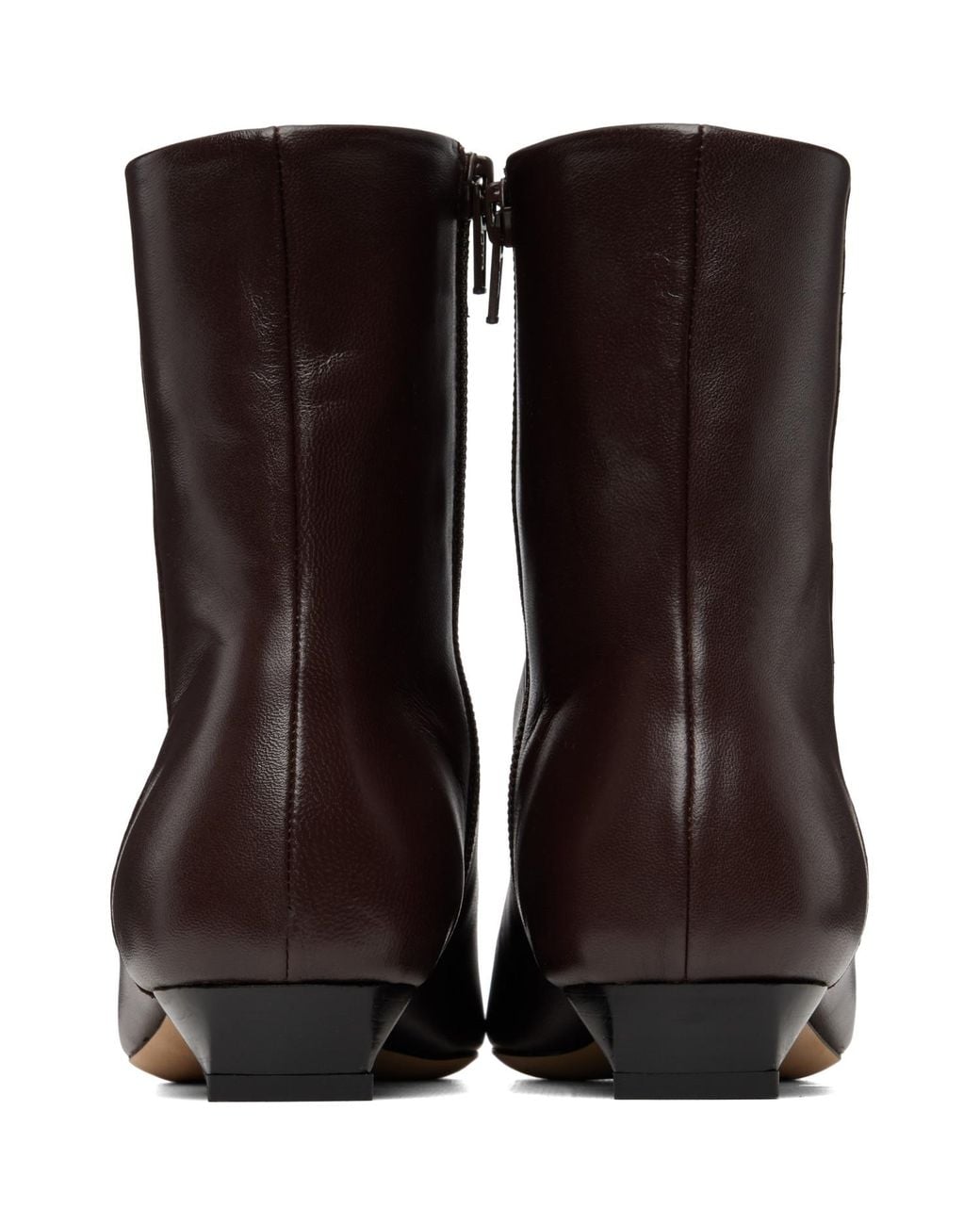 Staud Brown Wally Flat Ankle Boots