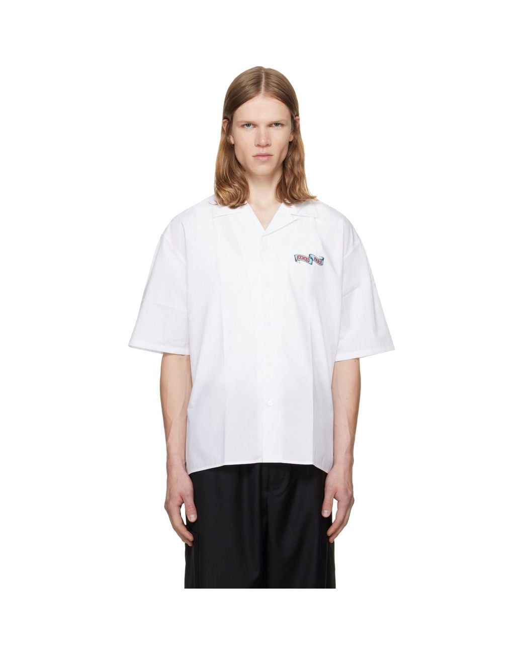 KENZO White Paris Jumping Tiger' Shirt for men