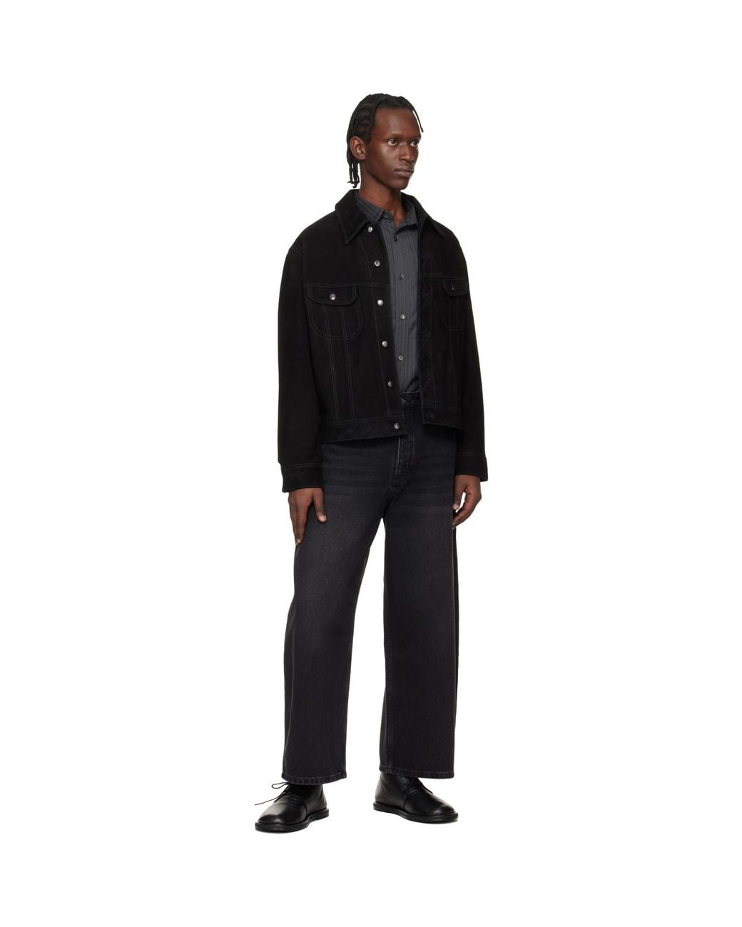 Studio Nicholson Black Woodrow Desert Boots for men