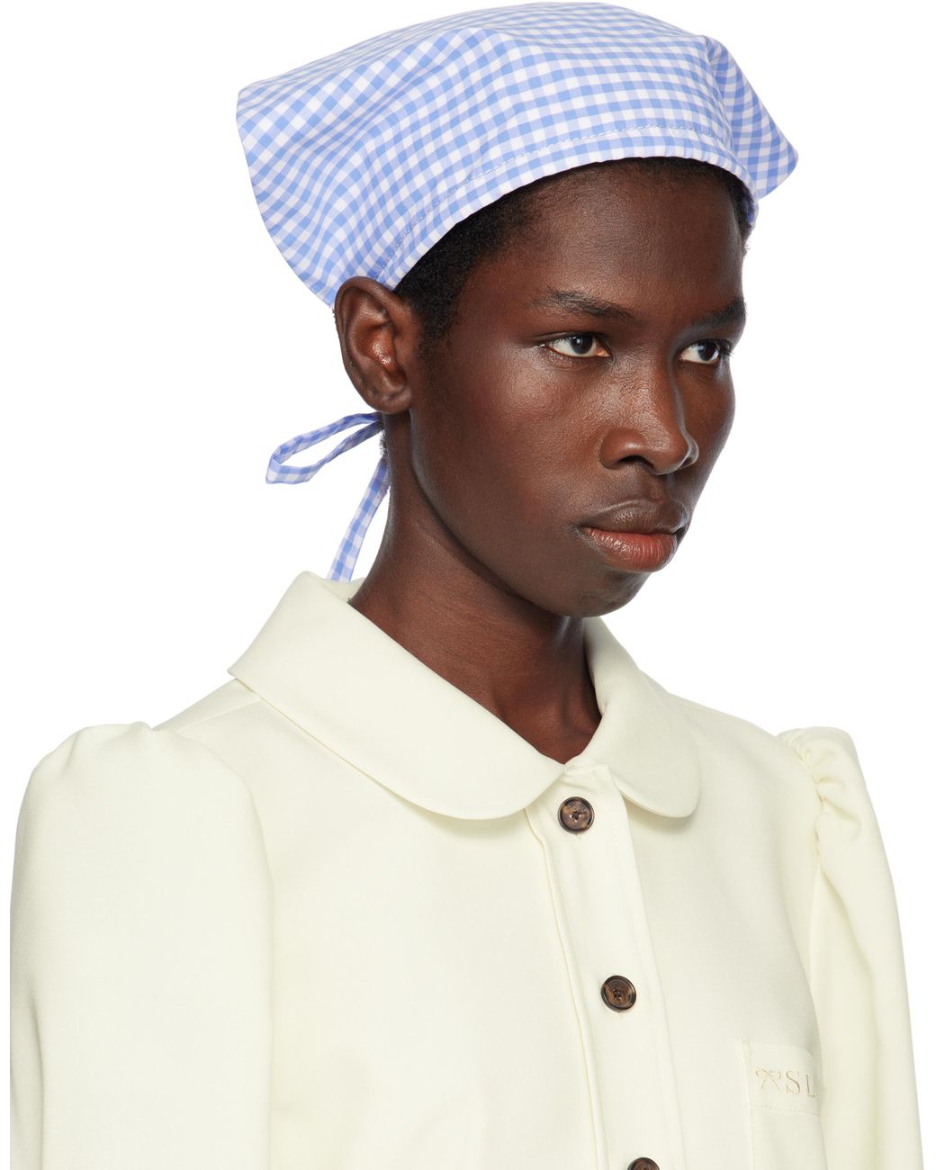 【関税込み】Sandy Liang ブラック Acute Bandana ヘアバンド ACUTE BANDANA HEADBAND IN BLACK – SANDY LIANG