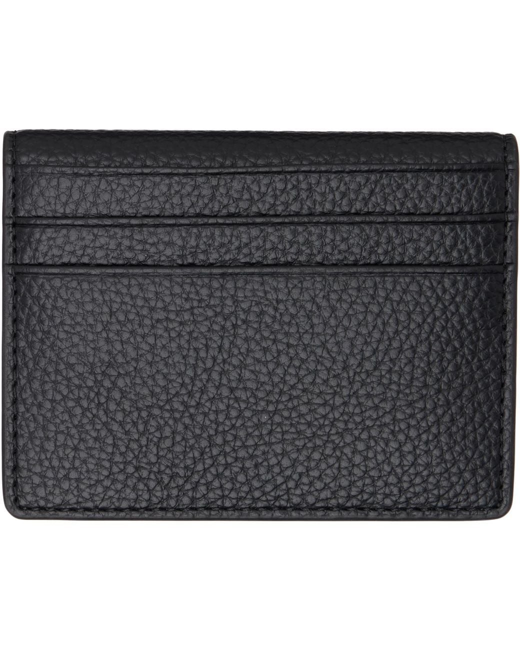 Vivienne Westwood Black Orb Bifold Card Holder for men