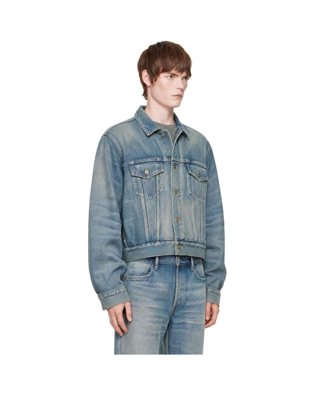 Fear Of God Blue Classic Denim Trucker Jacket for men