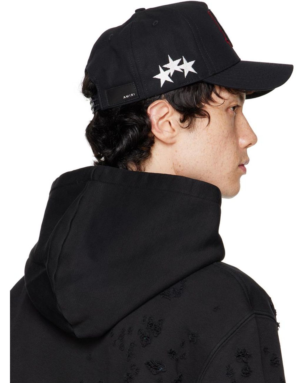 楽天 送料無料にならない amiri-BLACK-RED-Stars-Ma- 帽子