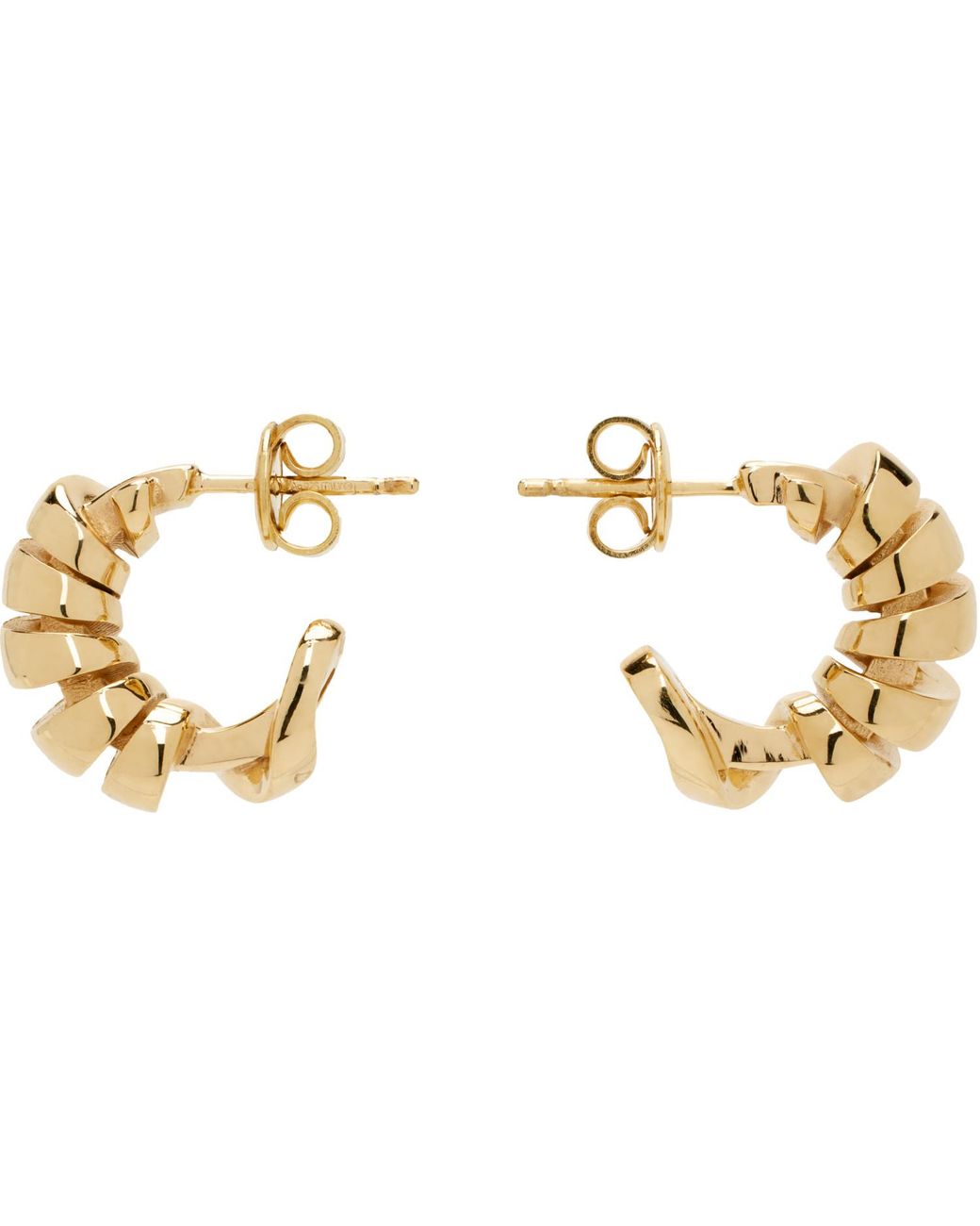 Bottega Veneta Black Twist Earrings