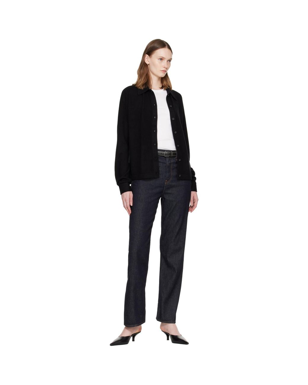 Totême Blue Twisted Seam Full Length Jeans