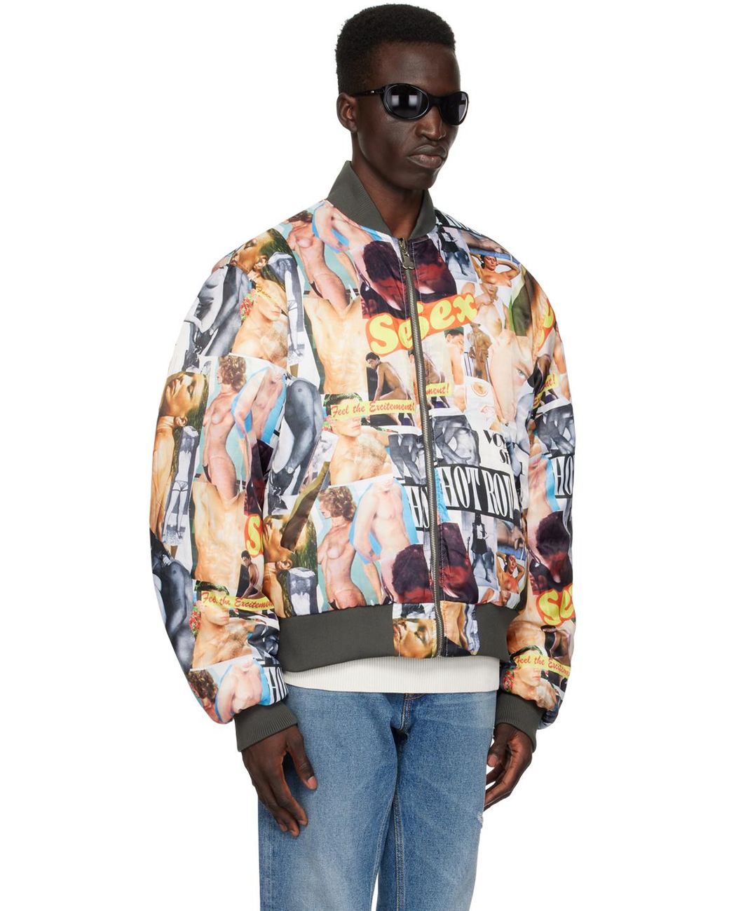 Carne Bollente Hidden Pleasures Reversible Bomber Jacket in