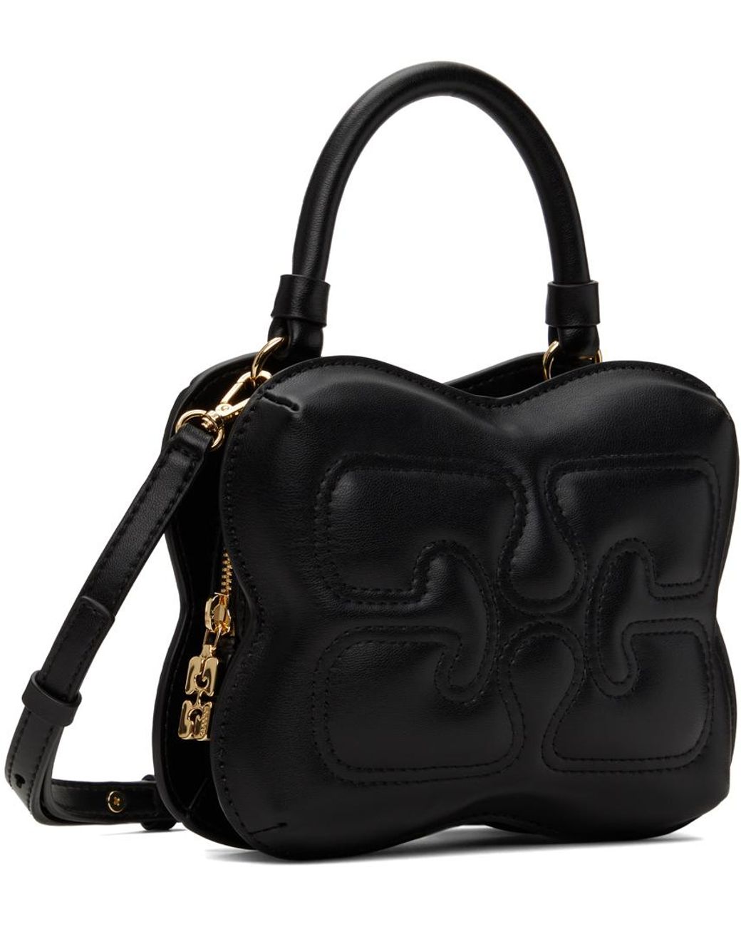 【GANNI】Butterfly Small Crossbody Bag Ganni Butterfly Padded Leather Small Crossbody Bag | Coggles