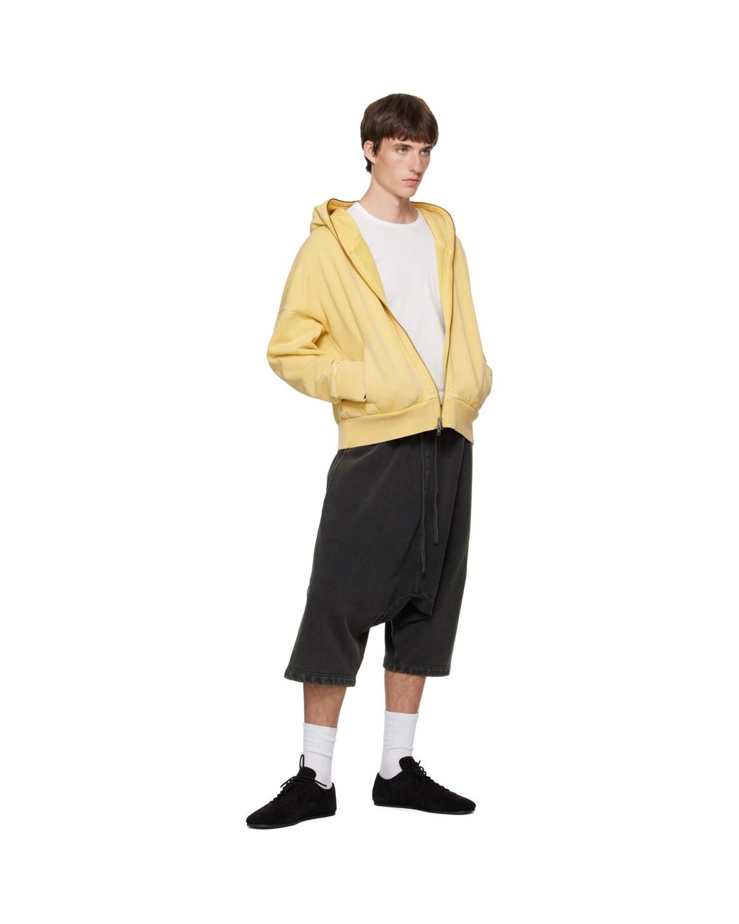 Entire studios Black Drop Shorts for men
